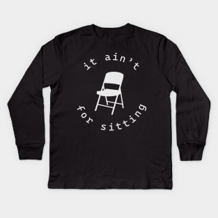 Folding Chair Alabama Kids Long Sleeve T-Shirt